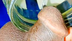 Small Cock Sissy Pisses While Caged And Feminized!