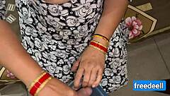 Indian big boobs stepmom rides stepson cowgirl in taboo vlog creampie session