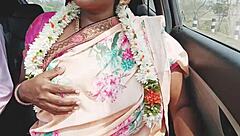 Desi Aunty's Car Sex Dirty Talk Tease?