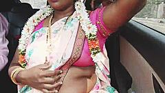 Desi Aunty's Car Sex Dirty Talk Tease?