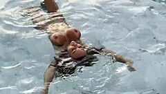 monika fox delivers blowjob rimming and golden shower poolside at sunset