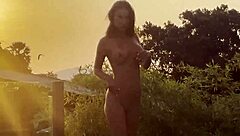 monika fox delivers blowjob rimming and golden shower poolside at sunset