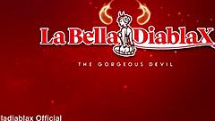 Watch this sexy Latina milf LabellaDiablaX squirt all over fat BBC while he barebacks her big ass