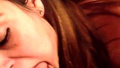 red milf sucks cock like a pro deepthroat queen