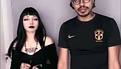 pawg goth babe backstage blows qrozne then bends over for big ass doggystyle riding buttplug play