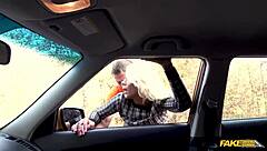 Fake Driving School Blonde Milf Huge Boobs Rides Monster Cock Hardcore