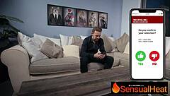 Swipe Right For Ffm Threesome With Alexis Crystal's Juicy Pussy