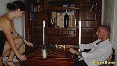 sexy spanish valkiria lapiedra's tight ass craves deep plowing on chess table in hd rectal play