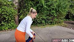 stepdaughter bounces on stepdad's cock after basketball