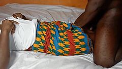 African teacher babe rides student's big cock tight pussy moaning wild