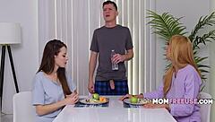 thunderstorm hides our taboo threesome with stepmom freeuse