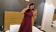 in oyo hotel she deepthroats pink pussy sucking big boobs hardcore