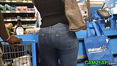 what's hiding in this fat bbw ass on secret cam?