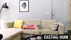 Whoa! Big Tits Ebony Babe's Tight Pussy Stretched by Monster Cock in Casting!