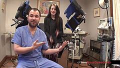 Lainey Spreads Pussy Wide For Knockout Gyno Exam