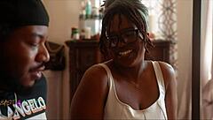 My best friend begged me to breed her tight pussy with my big black cock while riding hard