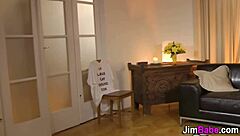 british euro teen 18+ deepthroats old man's monster cock on heels