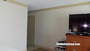 Wow, check out Quincy Roee, the blowjob queen, handling James Angel's huge BBC!