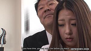 Just saw Japanese office lady Satomi Suzuki CUM hard uncensored!