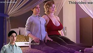 In Apocalust 09, dude loses control while massaging his busty stepmom in 3D porn game