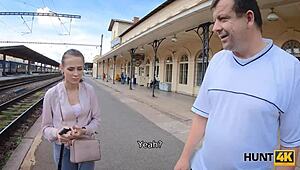 Hunt4k Guy Lets Wife GET NAILED By Stranger For Cash!