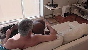 Watching porn on holiday makes me crave wet pussy riding. This mature couple nails cowgirl sex every time!