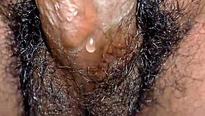 why is this small hairy black cock pissing everywhere outdoors and indoors?